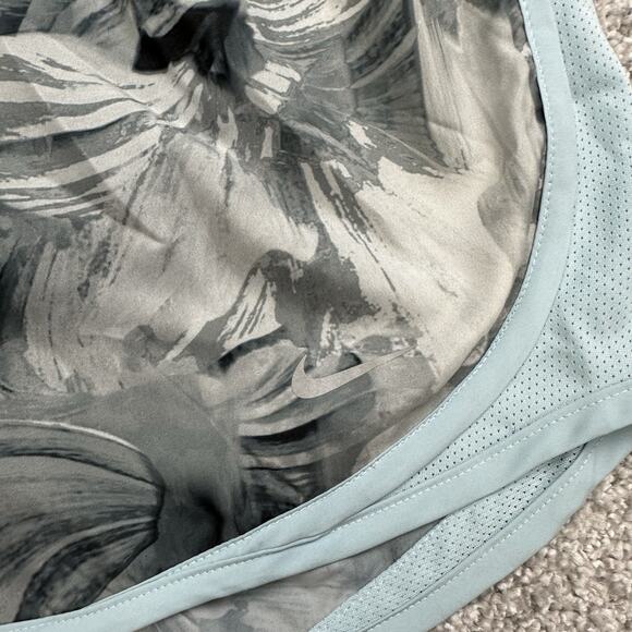 Nike Tempo Dri-Fit Running Shorts Womens Size XS Blue Gray AOP DV9862-010 - Picture 3 of 10